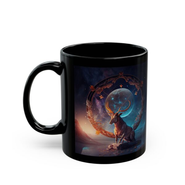 Black Sagittarius Goat Mug - Image 3