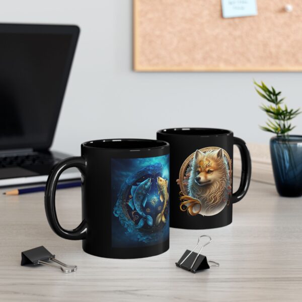 gemini dog mug