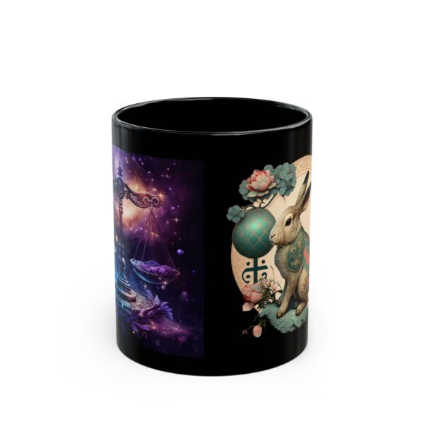 Black Libra Rabbit Mug - Image 2