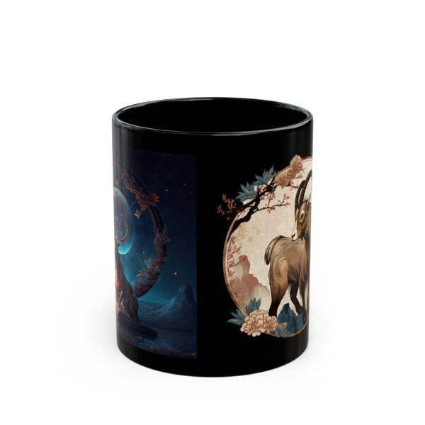 Black Sagittarius Goat Mug - Image 2