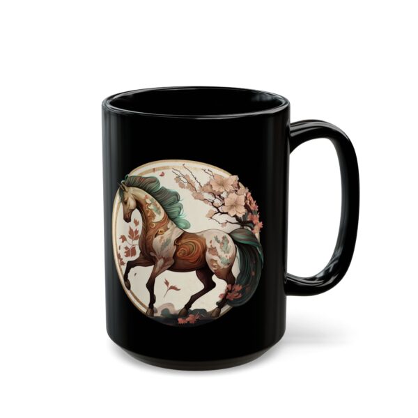 Black Libra Horse Mug - Image 5