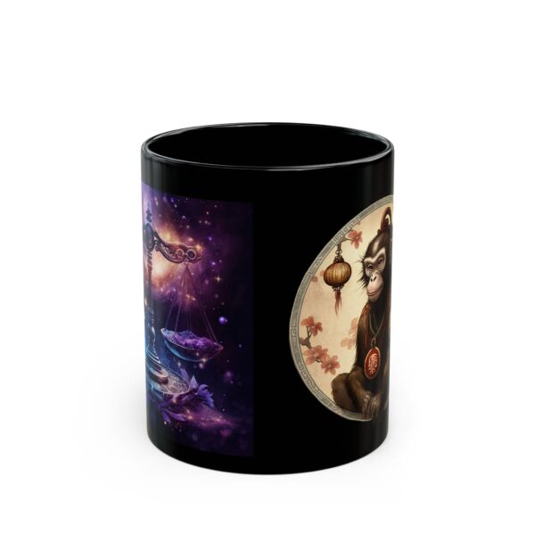 Black Libra Monkey Mug - Image 2