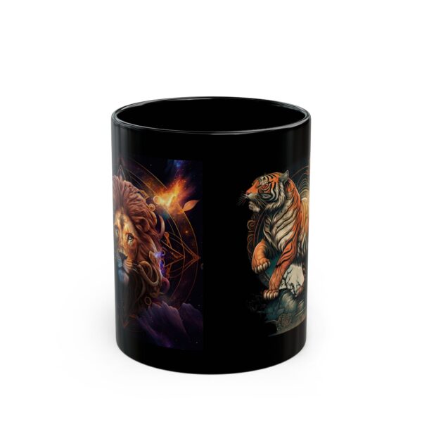 Black Leo Tiger Mug - Image 2