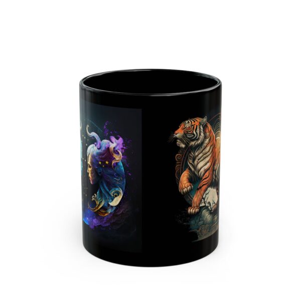 Black Gemini Tiger Mug - Image 2