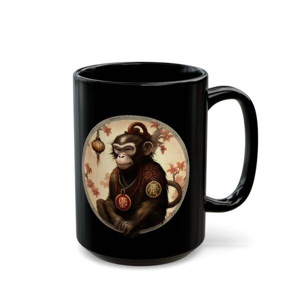 Black Libra Monkey Mug - Image 5