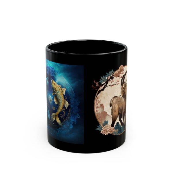 Black Pisces Goat Mug - Image 2