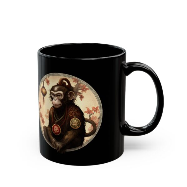 Black Capricorn Monkey Mug - Image 3