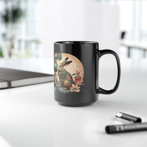 Black Capricorn Rabbit Mug - Image 7