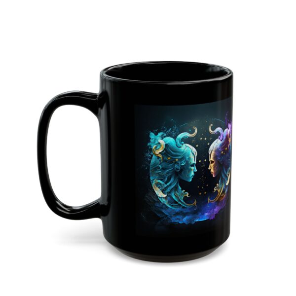 Black Gemini Rat Mug - Image 6