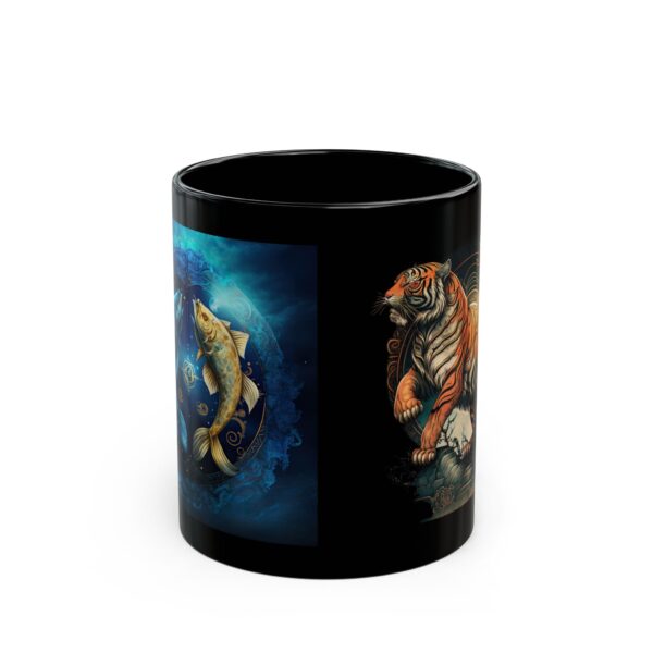 Black Pisces Tiger Mug - Image 2