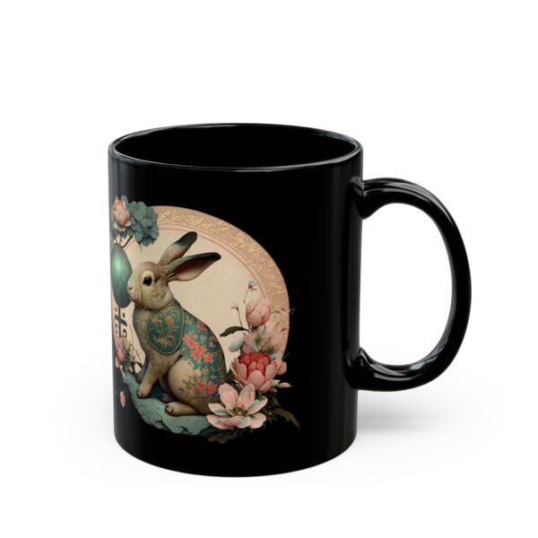 Black Capricorn Rabbit Mug - Image 3