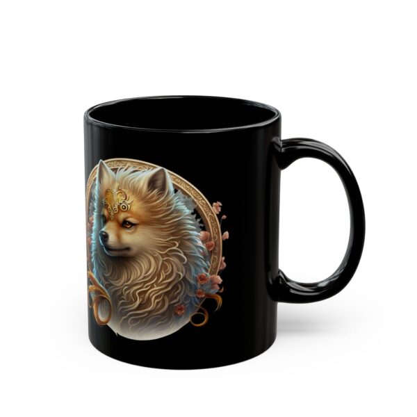 Black Capricorn Dog Mug - Image 3