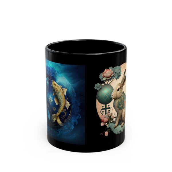 Black Pisces Rabbit Mug - Image 2