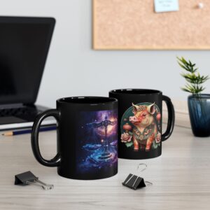 libra pig mug