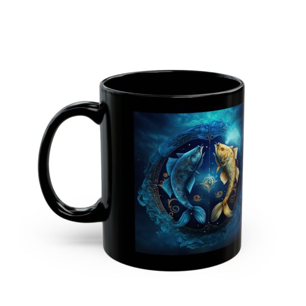 Black Pisces Dog Mug - Image 3