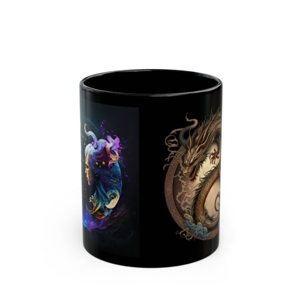 Black Gemini Dragon Mug - Image 2