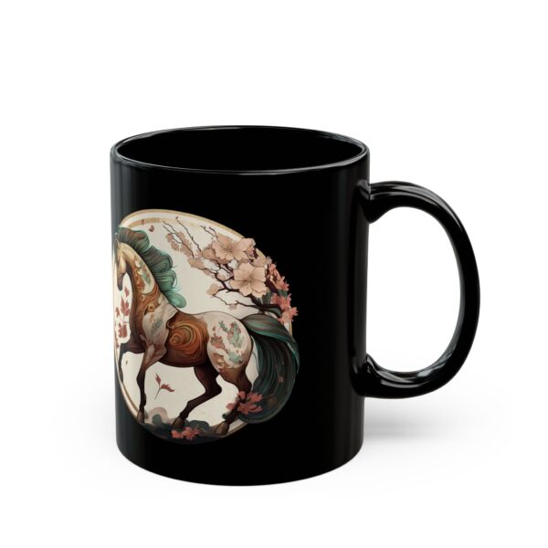 Black Capricorn Horse Mug - Image 3