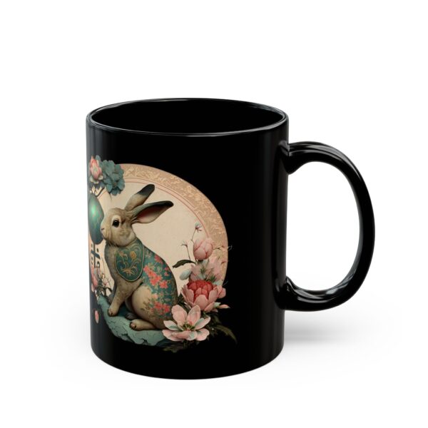 Black Gemini Rabbit Mug - Image 3