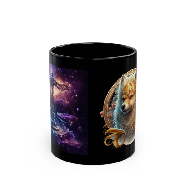 Black Libra Dog Mug - Image 2