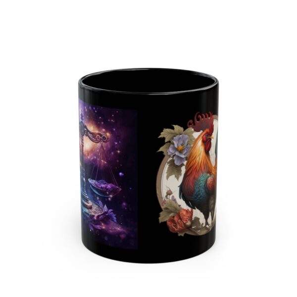 Black Libra Rooster Mug - Image 2