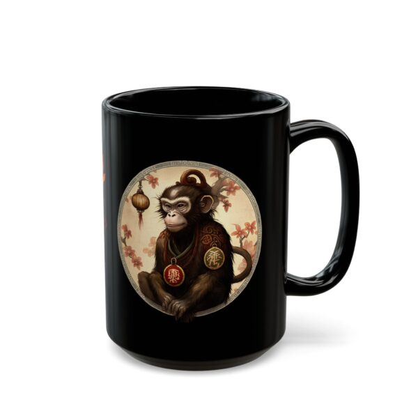 Black Leo Monkey Mug - Image 5