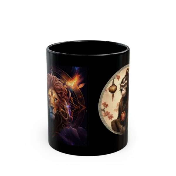 Black Leo Monkey Mug - Image 2