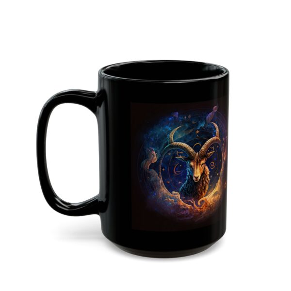 Black Capricorn Rabbit Mug - Image 6