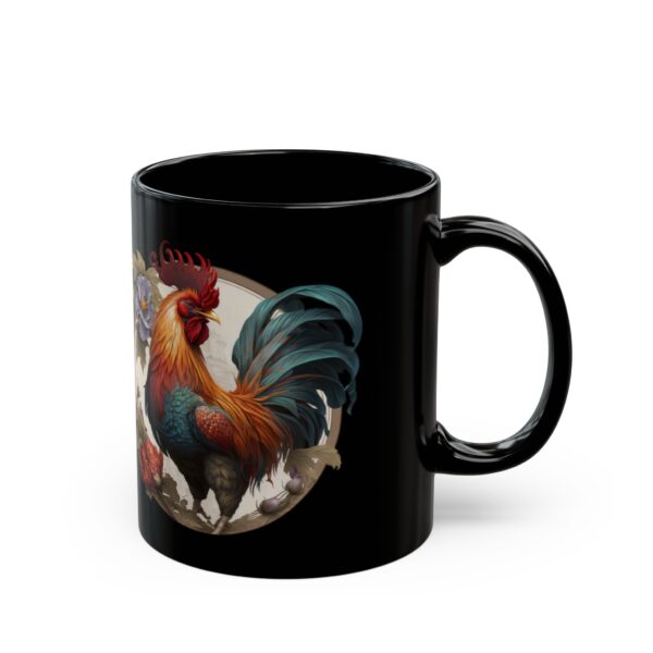 Black Gemini Rooster Mug - Image 3