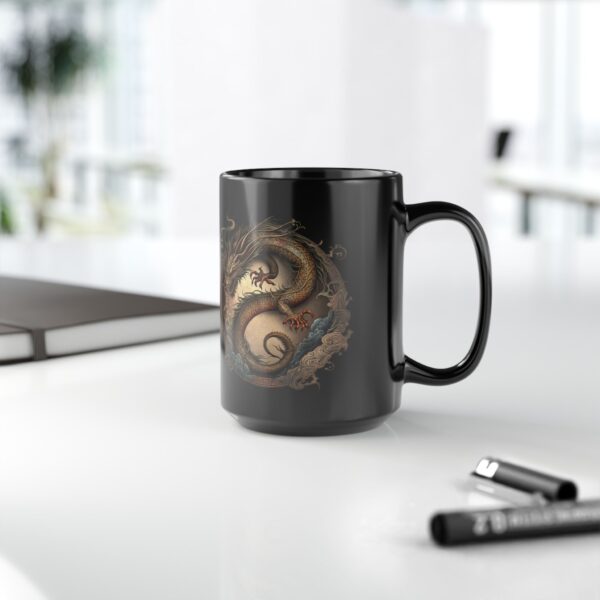 Black Gemini Dragon Mug - Image 6