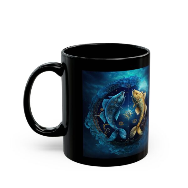 Black Pisces Rat Mug - Image 3