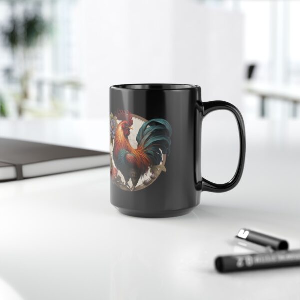 Black Libra Rooster Mug - Image 6