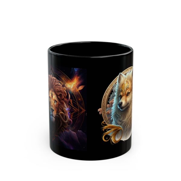 Black Leo Dog Mug - Image 2