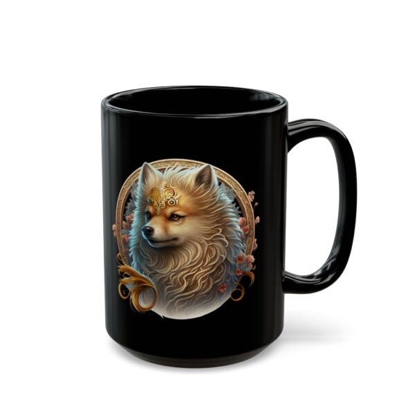 Black Libra Dog Mug - Image 5