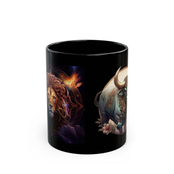 Black Leo Ox Mug - Image 2