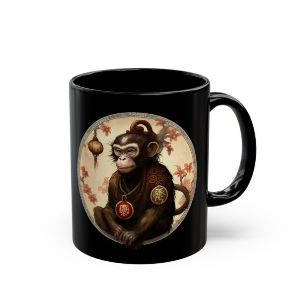 Black Gemini Monkey Mug - Image 4